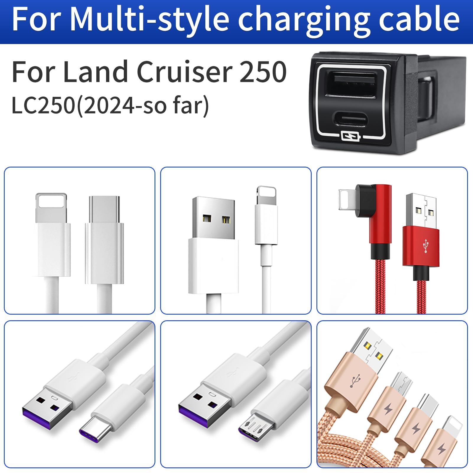 Amazon.com: USB Fast Charger for 2024-2025 Toyota Land Cruiser 250